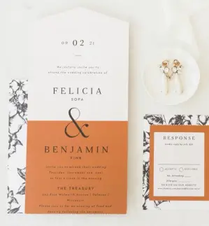 Seal and Send Wedding Vibe - Pictured
