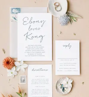 Typography Wedding Vibe - Pictured