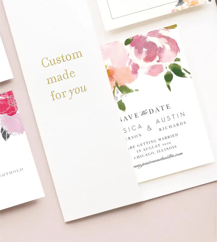 Shop our super cute save the dates! Pictured - Basic Invite Save the Dates