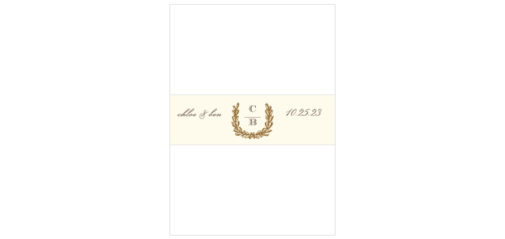 Charming Woods Wedding Belly Bands