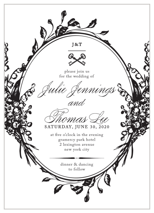 Antique Chic Wedding Invitations