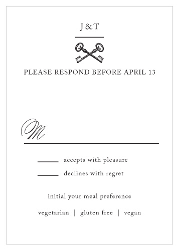 Antique Chic Response Cards