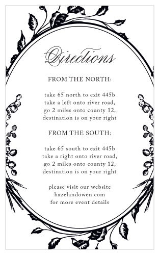 Antique Chic Direction Cards