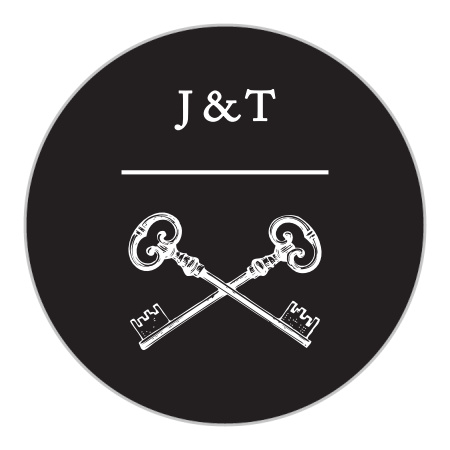 Antique Chic Wedding Stickers