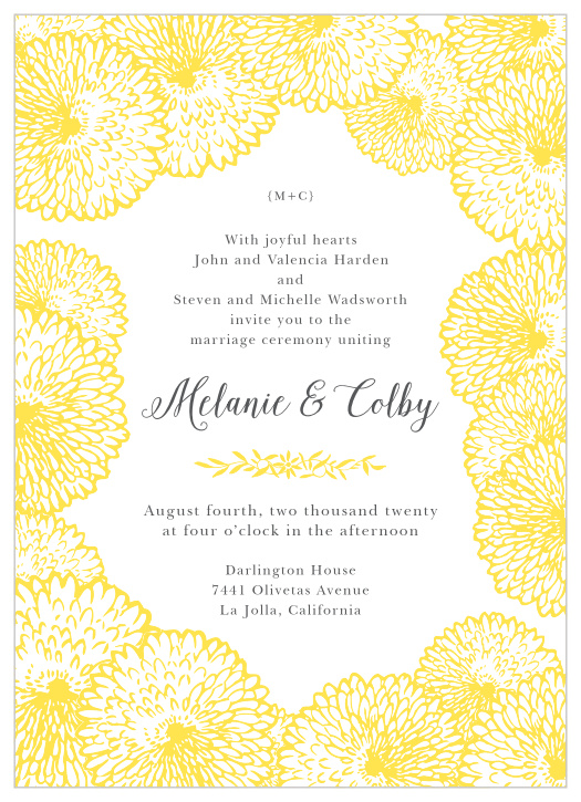 Full Bloom Wedding Invitations