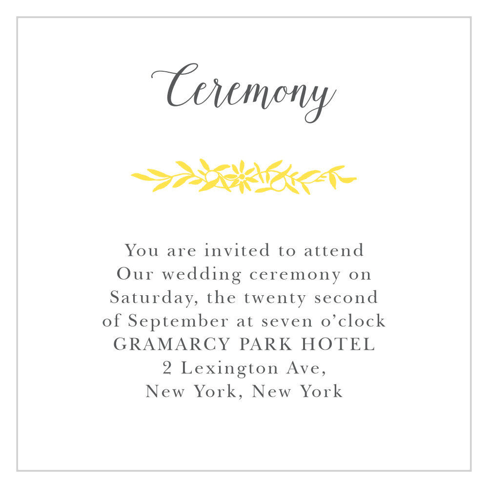 Full Bloom Ceremony Cards