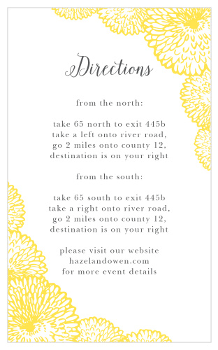 Full Bloom Direction Cards