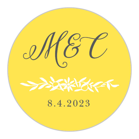 Full Bloom Wedding Stickers