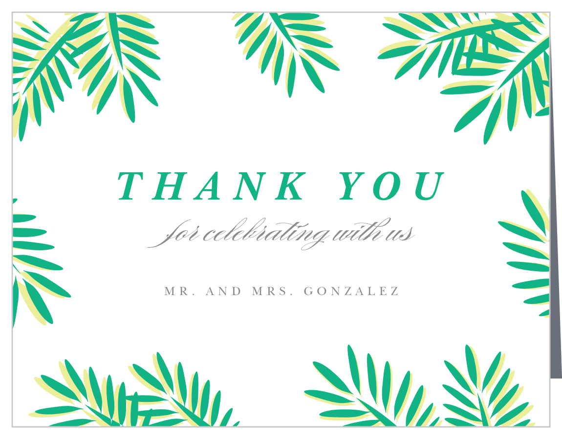Tropical Dream Wedding Thank You Cards