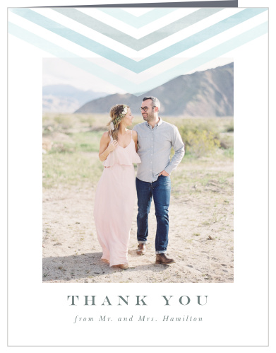 Chevron Arrow Wedding Thank You Cards