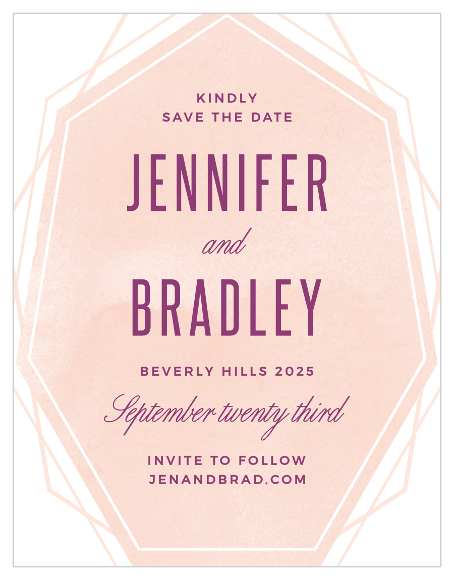 Divinely Modern Save the Date Magnets