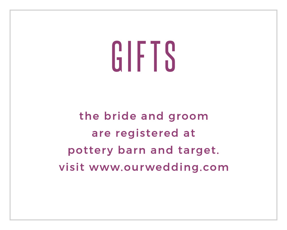 Divinely Modern Registry Cards