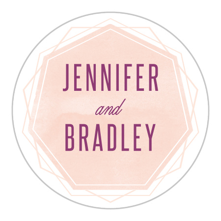 Divinely Modern Wedding Stickers