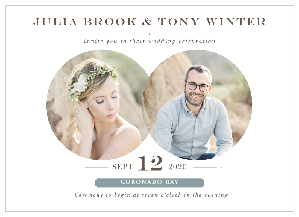 Double Exposure Wedding Invitations