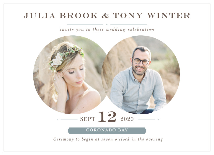 Double Exposure Wedding Invitations