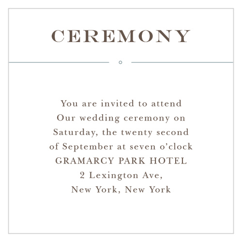 Double Exposure Ceremony Cards