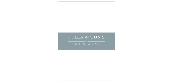 Double Exposure Wedding Belly Bands