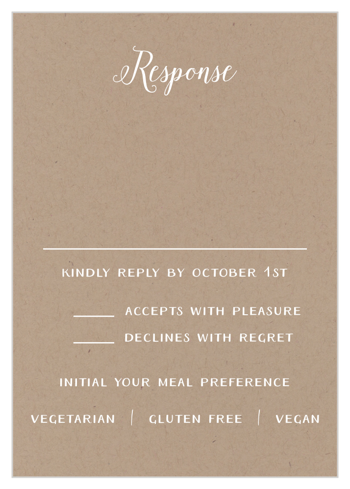 Rustic Love Response Cards