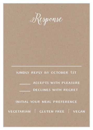 Rustic Love Response Cards