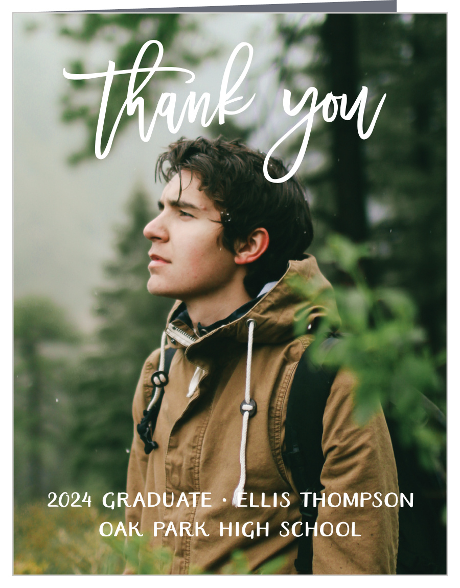 Adventure Awaits Graduation Thank You Cards