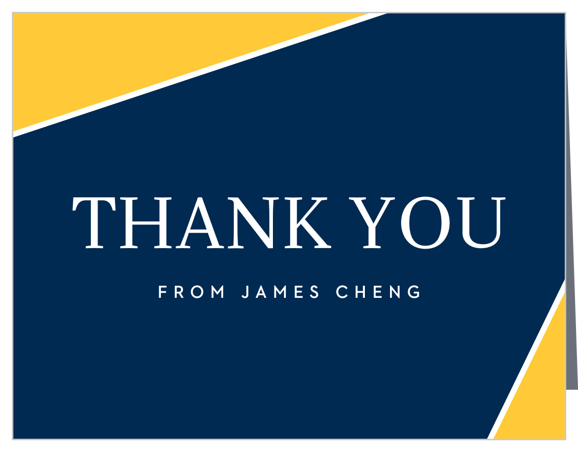 School Colors Graduation Thank You Cards