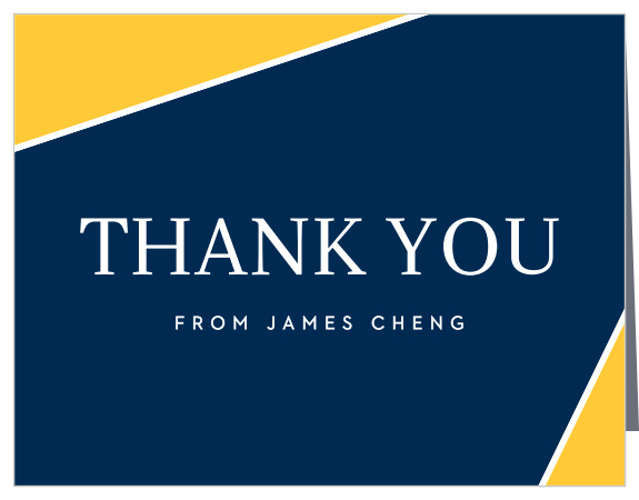 School Colors Graduation Thank You Cards
