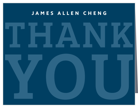 Big Year Graduation Thank You Cards