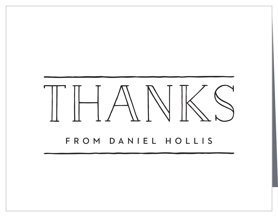 Contemporary Class Graduation Thank You Cards