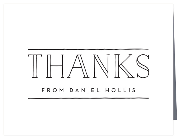 Contemporary Class Graduation Thank You Cards