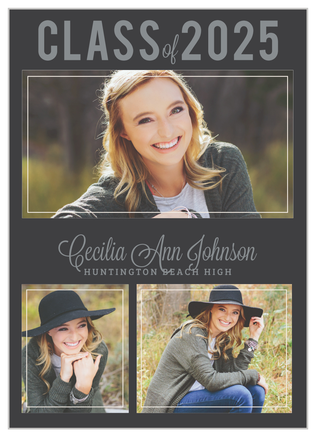 Basic Frame Graduation Announcements