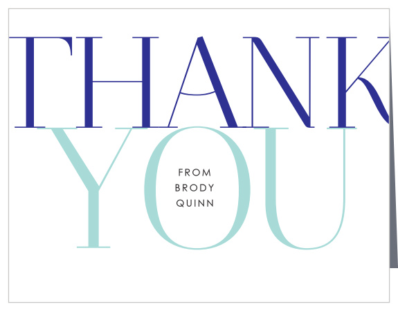 Stacked Year Graduation Thank You Cards