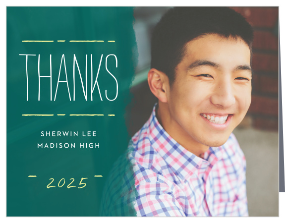 School Board Graduation Thank You Cards
