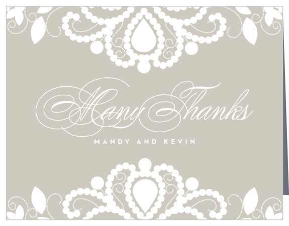 Old Fashioned Charm Wedding Thank You Cards