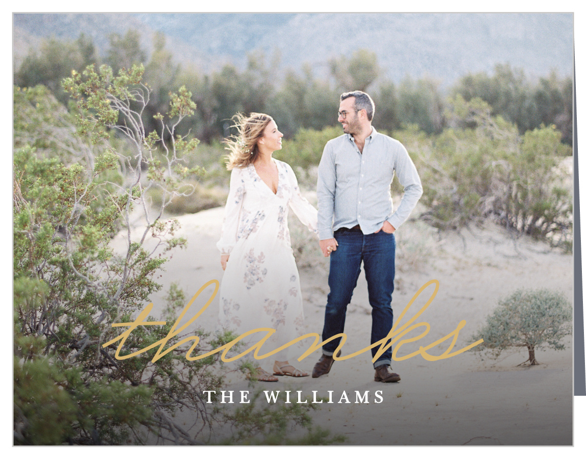 True Love Story Wedding Thank You Cards