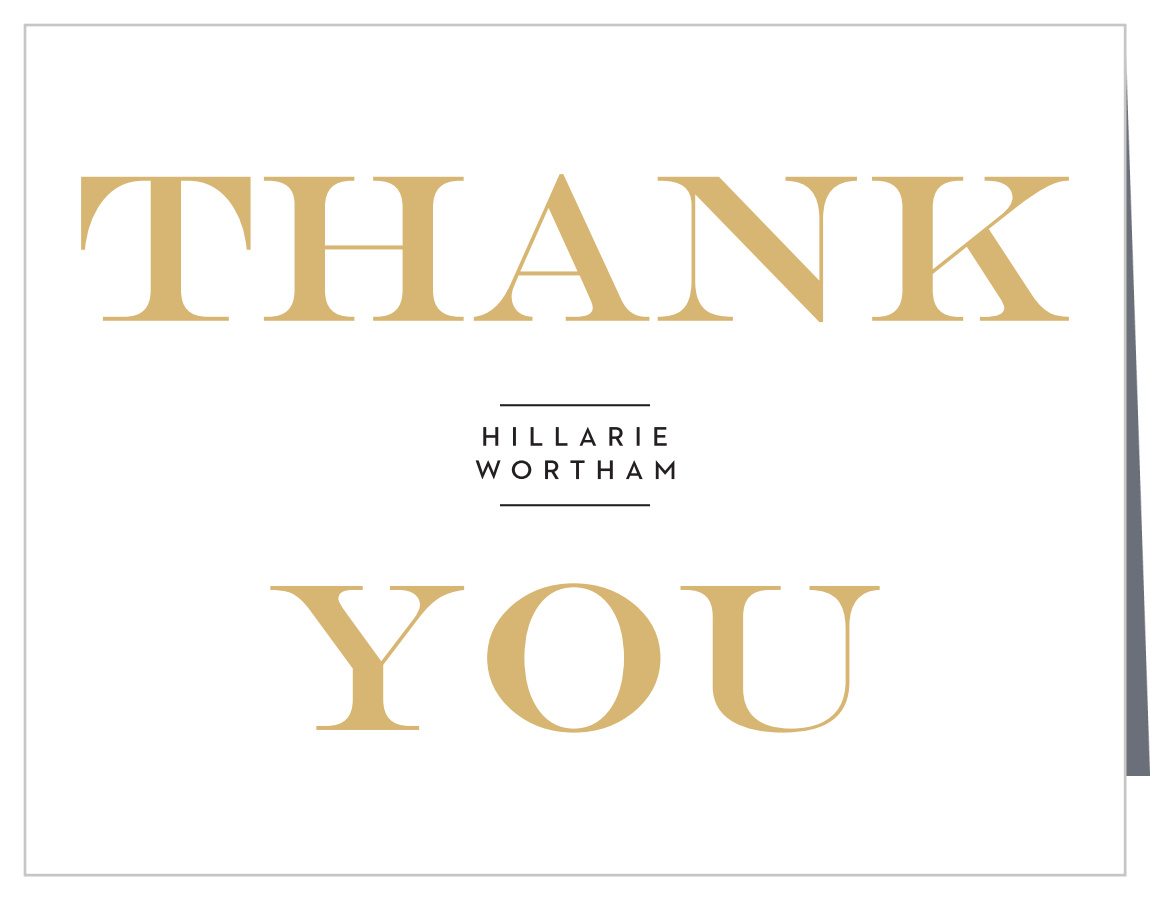 Style Blog Foil Graduation Thank You Cards