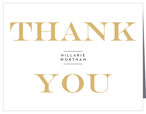 Style Blog Foil Graduation Thank You Cards