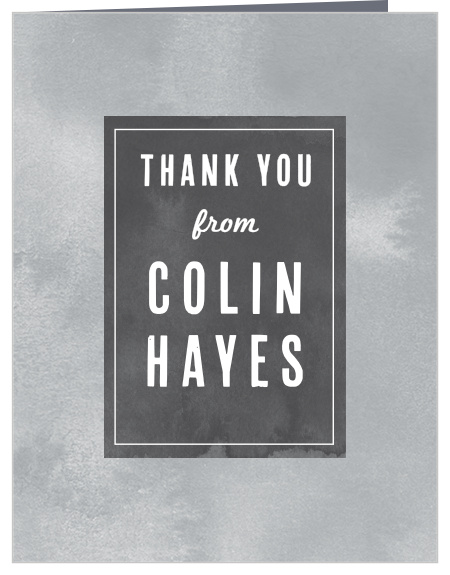 Chalkboard Multi-photo Graduation Thank You Cards