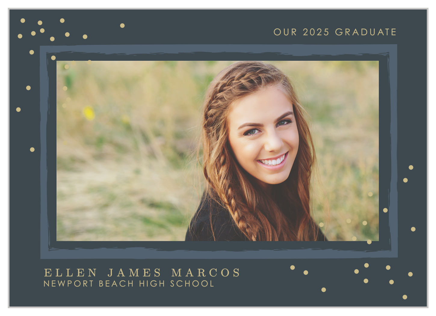 Glittering Graduate Graduation Announcements