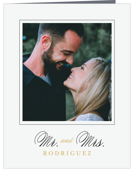Timeless Classic Wedding Thank You Cards