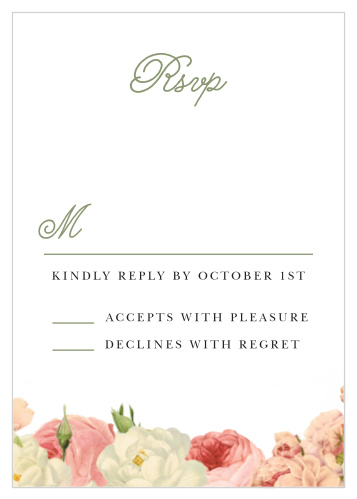 Alluring Florals Response Cards
