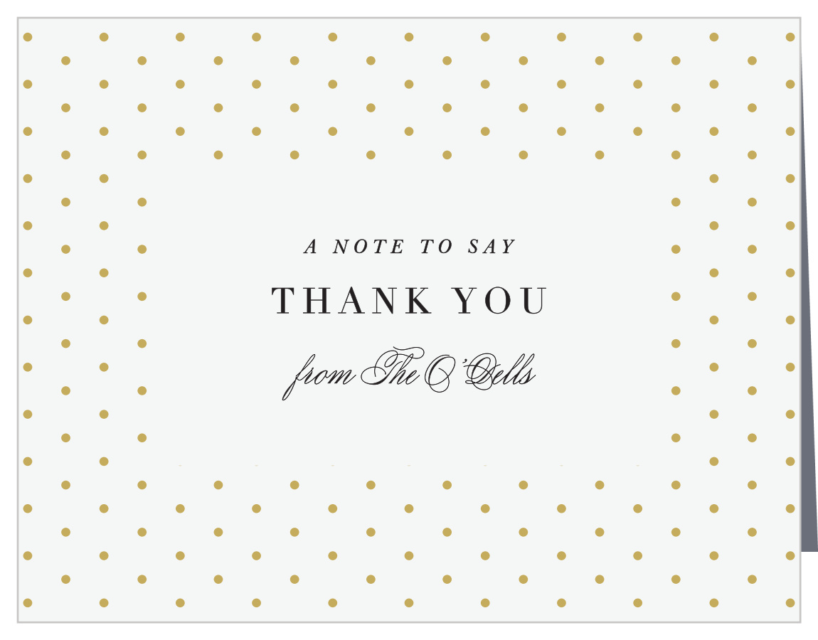 Polka Dot Passion Wedding Thank You Cards