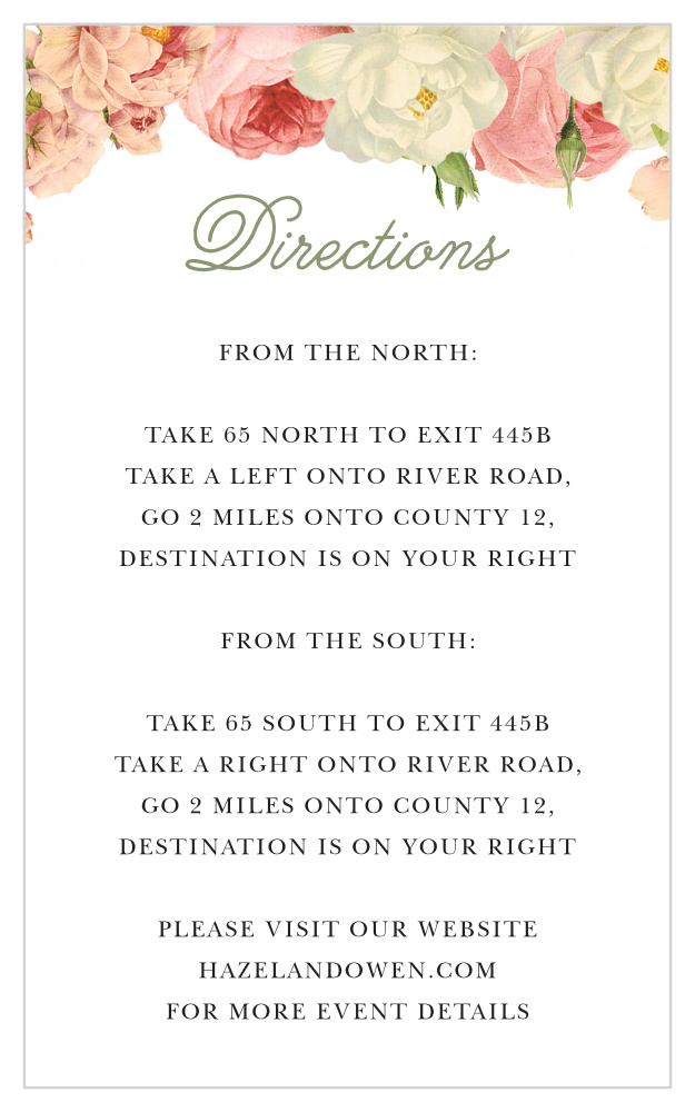Alluring Florals Direction Cards