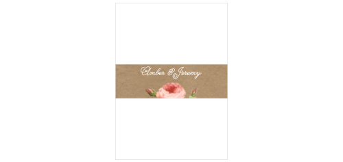 Alluring Florals Wedding Belly Bands