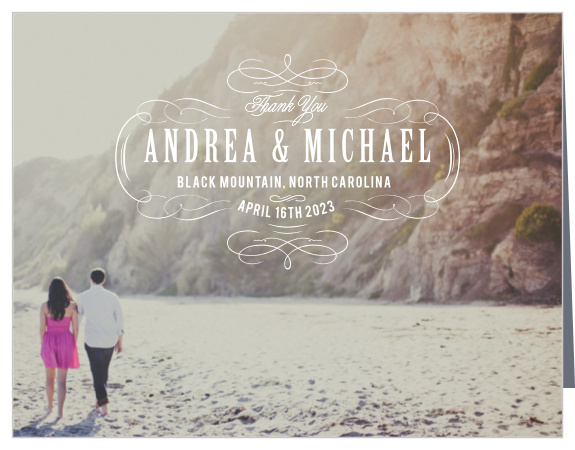Secret Crush Wedding Thank You Cards