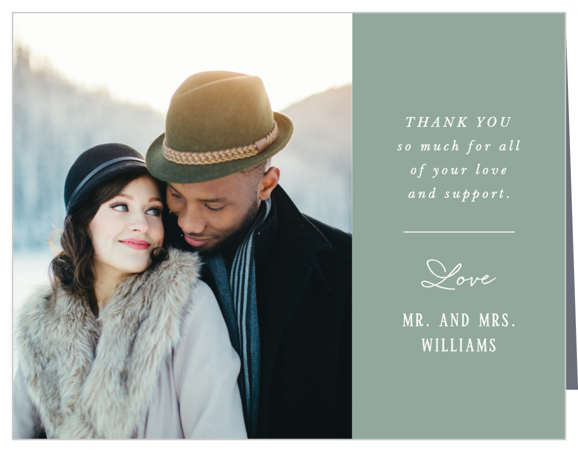 Picturesque Tea Wedding Thank You Cards
