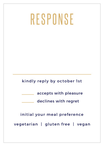 Divinely Modern Foil Response Cards