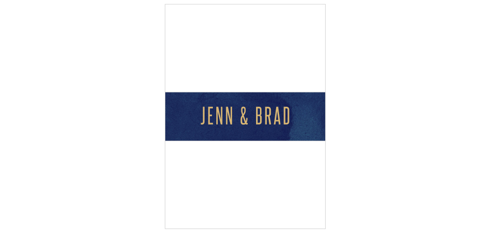 Divinely Modern Foil Wedding Belly Bands