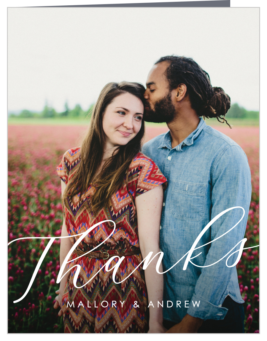 Lovely Photo Wedding Thank You Cards