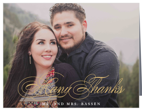 Elegant Damask Wedding Thank You Cards