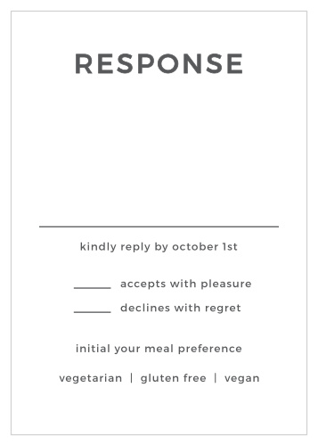 Live Simply Response Cards